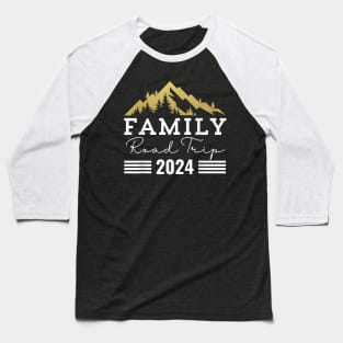 Family Road Trip 2024 Rv Camping Summer Vacation Matching Baseball T-Shirt